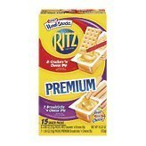 Nabisco handi-snacks ritz crackers 'n Cheese dip / premium breadsticks 'n Cheese dip snack packs - 15 ct (044000021085)
