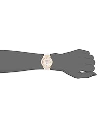 Reloj de pulsera con detalle de diamantes y cerámica Anne Klein para mujer