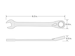 TEKTON 3/8 Inch Reversible Ratcheting Combination