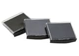 Trodat 5117 Dater Replacement Pads, 3 Pack, Black Ink