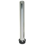 Krowne 23-155 1.25" Overflow Pipe with Rubber Grommet for Underbar Sink for Commercial Kitchen | Easy Installation Design | Corrosion Scrape-Resistant | Heavy-Duty Stainless Steel, 1.25"D x 8.5"L, NSF