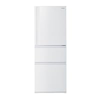 Toshiba GR-W33SC(WU) Refrigerator, Width 23.6 inches (60.0 cm), 326L (326 L), 3-Door, Right Opening Type, Vegetable Room, Ag+ Low Temperature Catalyst, Disinfecting, Deodorizing, 3-Tier Freezer Room,