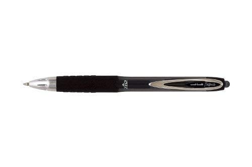 Uni-Ball SigNo 207 Retractable Rollerball Pen Gel Ink Black Pack of 14