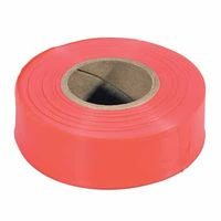 Flagging Tape, 1 3/16 in x 300 ft, Yellow (7 Pack)