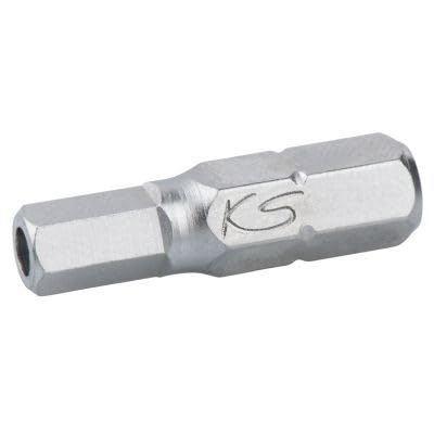 KS Tools 911.2937 1/4 Inch Classic Bit Hexagon Socket, Bore, 25 mm, 2.5 mm