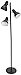 Boston Harbor TL-TREE-134-BK-3L 3-Light Adjustable Tree Lamp, 60 W, A19, Black