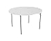 Lifetime 280064 Commercial Fold-In-Half Round Table, 4 Feet, White Granite