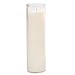 Brilux Classic White Candles in Glass, Set of 3, 8-INCHES Tall