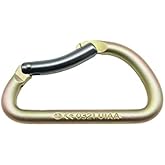 ProClimb Modified D High Tensile Steel Carabiner with Captive Pin Bent Gate 30kN