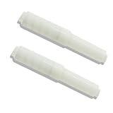 2pc Toilet Paper Roll Holder Replacement Spindles - White