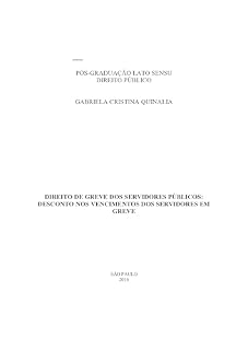 Livro DIREITO DE GREVE DOS SERVIDORES PÚBLICOS: DESCONTO NOS VENCIMENTOS DOS SERVIDORES EM GREVE