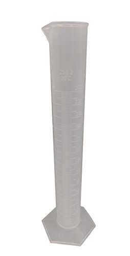 Sci-Supply LC1225 Graduated Cylinder, Polypropylene, 500 mL, 16.90 fl. oz, Plastic