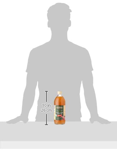 100% RAW UNFILTERED ORGANIC APPLE CIDER VINEGAR WITH ‘THE MOTHER’ – 34 OZ (2 PACK) – RICH IN PROBIOTICS AND ENZYMES, PERFECT FOR COOKING, SALAD DRESSINGS, MARINADES, AND DRINKING – A VERSATILE PANTRY ESSENTIAL FOR YOUR WELLNESS ROUTINE