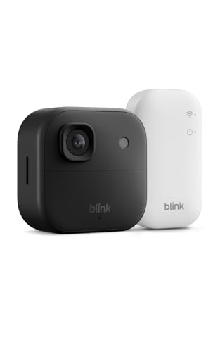 Blink Außenkamera 2K+ (neueste Generation) – Kabellose, intelligente Sicherheitskamera, 2K-Videoauflösung, bis zu zwei Jahre Batterielaufzeit. Sync-Basismodul e