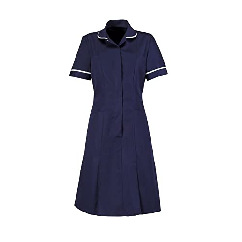 Alexandra | Women's | Classic Collar Dress | Nurse and Private Healthcare Uniform | Sailor Navy | Size 22 (116cm Chest) | HP297NA-116R