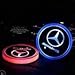 AMG LED Cup Holder Lights, Mercedes-Benz AMG Accessories Car Logo Coaster with 7 Colors Changing USB Charging Mat, Luminescent Cup Pad Interior Atmosphere Lamp Decoration Light (2 PCS)