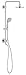 Euphoria 25 In. Retro-Fit 2-Function Hand Shower and Showerhead Bundle - 2.0 Gpm
