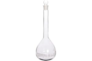 Cole-Parmer elements Class A 1000 mL Glass Volumetric Flask with Glass Stopper