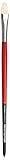 da Vinci Hog Bristle Series 5423 Maestro 2 Artist Paint Brush, Filbert Medium-Length with Red Handle, Size 8