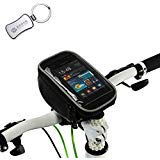 Roswheel Bicycle Bike Handlebar Bag for Touch Screen Cell Phone iPhone / GPS Sports Bag Basket Black bicycle accessories + A keychain