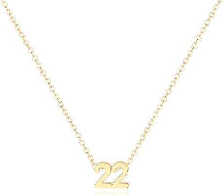 Amazon.com: Unisex 444 Angel Numbers Pendant Necklace, Gold-Tone