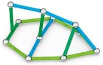 Classic - 60 Piezas - Bloques de Construcción Magnética para Niños - Green Line - Juguetes Educativos de Plástico 100% Reciclado