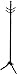 Frenchi Furniture Swivel Coat Rack Stand in Oak Finish