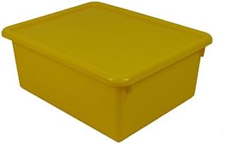 Stowaway Yellow Letter Box With Lid