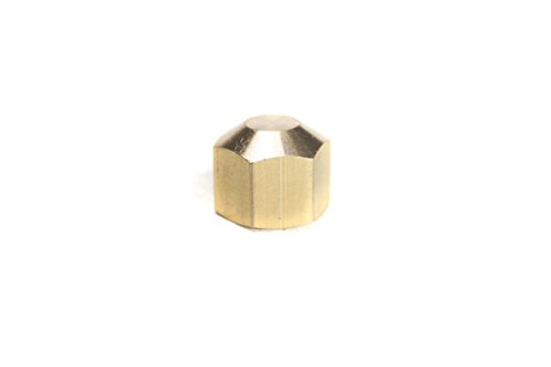 LTWFITTING 1/4" Brass Compression Cap Stop Valve Cap,BRASS COMPRESSION FITTING(Pack of 60)