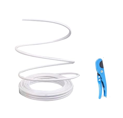 Photo 1 of 32ft Long 20mm Diameter White Flexible Pipe PVC Tubing Bendable Pipe Stem for Artificial Flowers Stem, Balloon Arches, Floral Wedding Decor, Cosplay Props (White (32ft+1PCS Tubing Scissor))