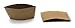 [850 COUNT]Harvest Pack Coffee Sleeves, Disposable Corrugated Brown Kraft Durable Paper Cup Sleeves, Fits 12/16/20/24 oz Cups, Recyclable Cup Sleeve Holder, Hand Protector for Coffee, Tea or Hot Drink