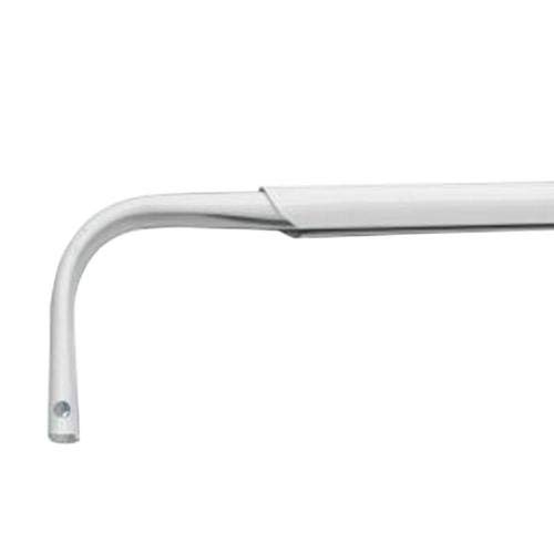 Heavy Duty Single Standard White Adjustable Curtain Rod