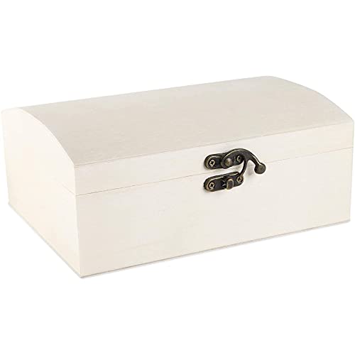 Unfinished Wood Box with Hinged Locking Lid, Wooden Jewelry Box (3 Pack) Pricepulse