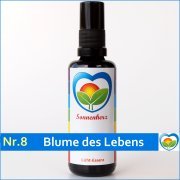 Feinstoffliche & energetische Lichtessenz Nr. 8 Blume des Lebens von Sonnenherz - Aura Spray, informierte Auraessenz