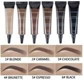 6 Colors Professional Eyebrow Gel Waterproof Eyebrow Dye Eyebrow Gel Tint Eyebrow Brush (Color : 2# CARAMEL)