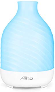 Aroma Diffuser Aiho Ultrasonic Humidifier Aromatherapy Therapie Diffuser with 7 colors LED Lights Ideal for Yoga, Spa, Living Room, Office, Home