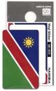 Amazon Co Jp ビニールシールステッカー ナミビア国旗柄 グロスラミネート加工 W45 H28mm ラグビーワールドカップ出場国 ホビー