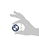 BMW Genuine Wheel Center Cap Emblem Decal Sticker 45mm