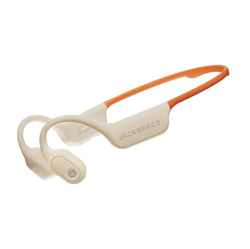 Diving & Swimming Bone Conduction Headphones – IP68 Waterproof, Open-Ear, Built-in MP3 & Bluetooth 6.0, Magnetic Charging, TUV Certified 10m Diving, 15H Playback – Orange at Amazon