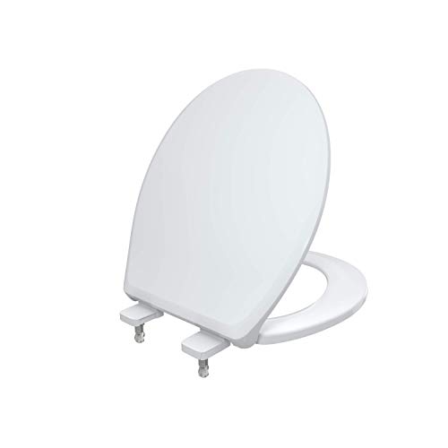 R&T Round Toilet Seat for Standard Toilet Bowl (16.5'') NoSlam Soft