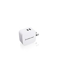 iogear gearpower quadsmart Cargador de pared USB, 2 puertos, Blanco