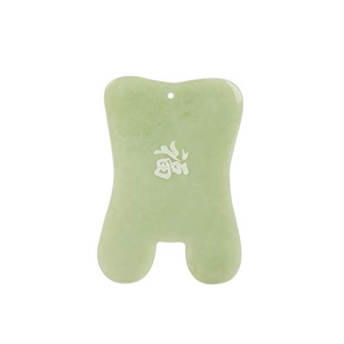 Gua Sha Facial Massage Tool, Gua Sha Massage Tool, Genuine Jade Gua Sha Board with Printed Chinese Character Blessing…