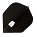 LSTYLE Dart Flights: L3 PRO Shape - for Soft Tip and Steel Tip Darts - Black