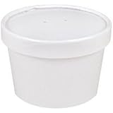 Sweet Bliss Cup Frozen Dessert Containers, 8 oz., 25CT, White