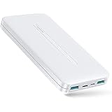 Joyroom Dual Ports Output Portable Power Bank External Battery Charger 10000mAh, without Cable - White