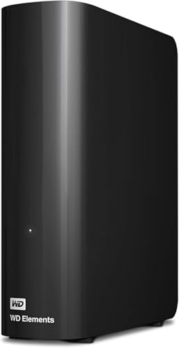 WD 20TB Elements Desktop External Hard Drive, USB 3.0 drive for plug-and-play storage - WDBWLG0200HBK-NESN