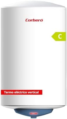 Corberó - Aquecedor de Água Elétrico CTMBA50 | 50L | Instalação Vertical | Resistência Blindada | Termóstato Ajustável | Proteção anticorrosiva