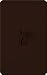 Lutron Toggler Quiet 3-Speed Slide-To-Off Fan Control, 1.5-Amp, Single-Pole/3-Way, AYFSQ-F-BR, Brown