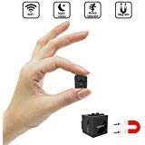 Spy Camera Wifi, Conbrov WF98 960P Mini Wireless Hidden Camera Body Camera Video Recorder with Motion Detection and Night Vision for Home Security, Support Max 128GB (NO SD CARD INCLUDED)