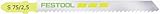 Festool 486548 S 75/2.5 Fine-Cut Jigsaw Blade, 3 Inch, 10 TPI, 5-pack